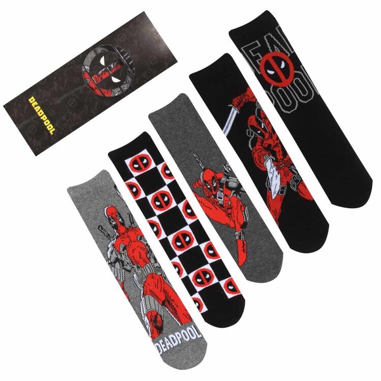 Product Marvel Deadpool 5 Pack Sock Gift Set image