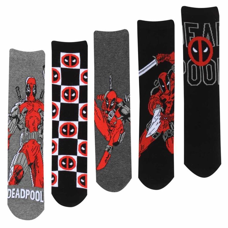 Product Marvel Deadpool 5 Pack Sock Gift Set image