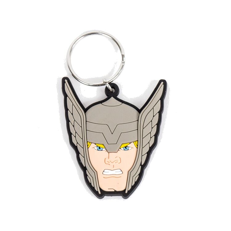 Product Marvel Thor Head Rubber Keychain image