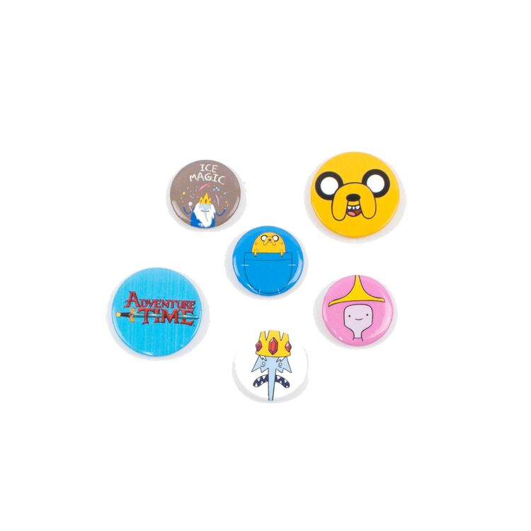 Adventure Time 6-Pack Pin Badges | Nerdom