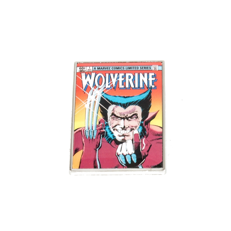 Product Marvel Wolverine Comic Cover Label Pin image