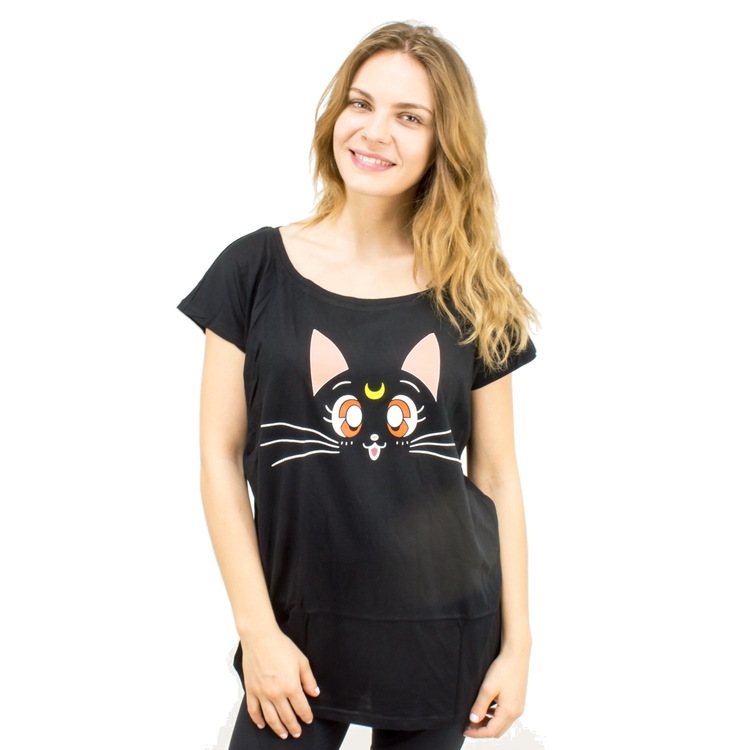 Product Sailor Moon Luna is Looking Black T-Shirt image