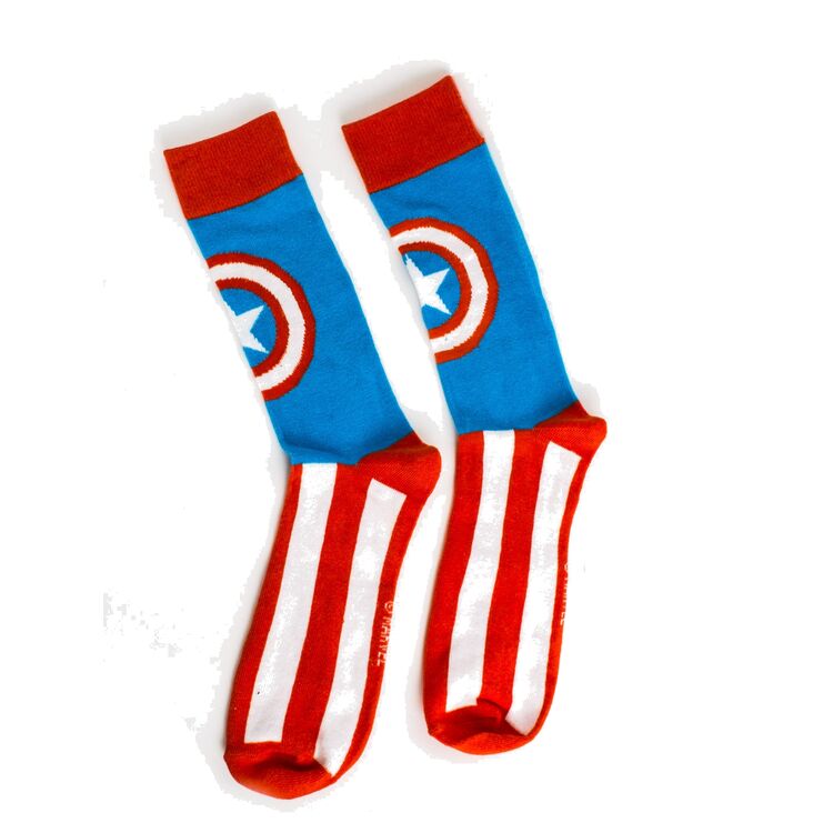 Product Captain America Red White Striped Socks  image