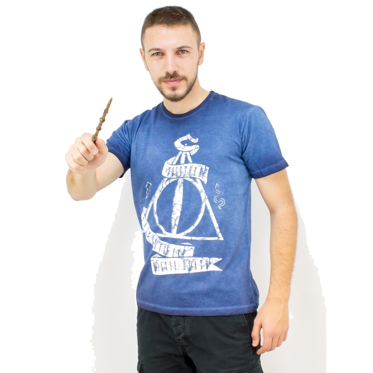 Product Harry Potter Master Of Death Blue T-Shirt image