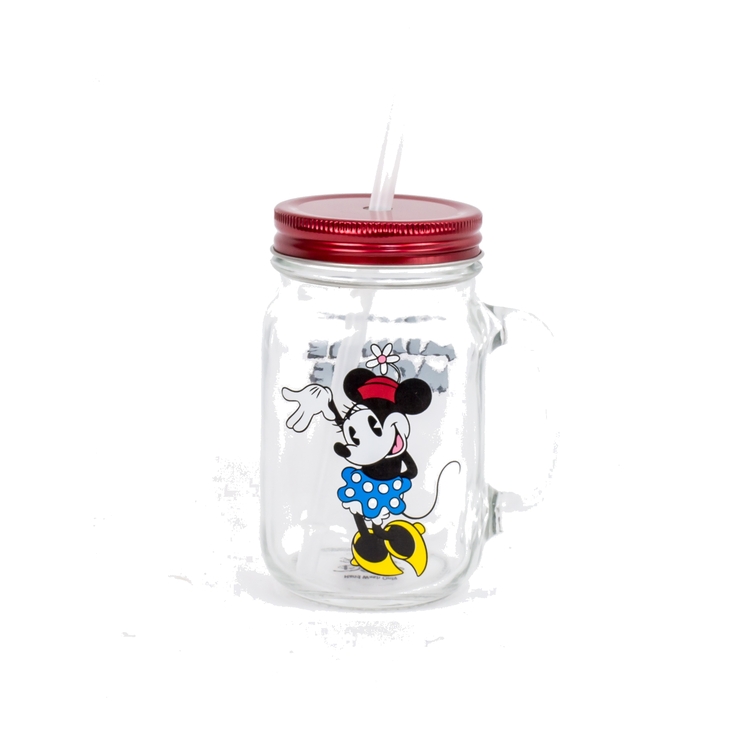 Product Disney Mason Jar Glass Minnie Mouse image