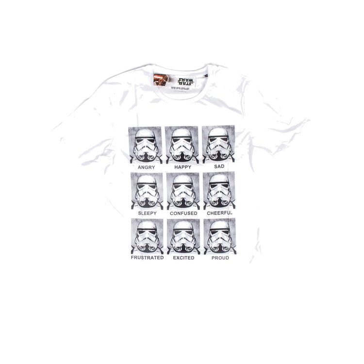 Product Star Wars Stormtrooper Emotions White T-Shirt image