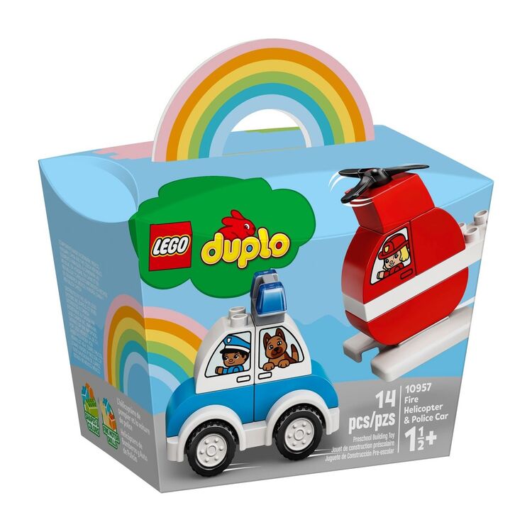Product LEGO® Duplo®: Fire Helicopter & Police Car (10957) image