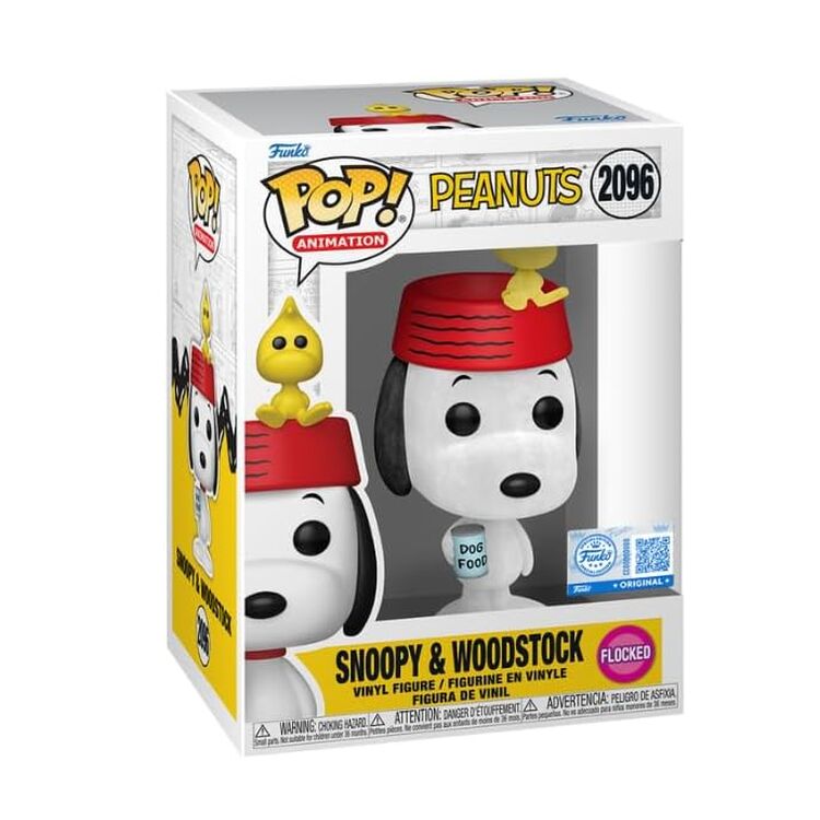 Product Funko Pop! Peanuts - Snoopy with Woodstock (Flocked) (Special Edition) image