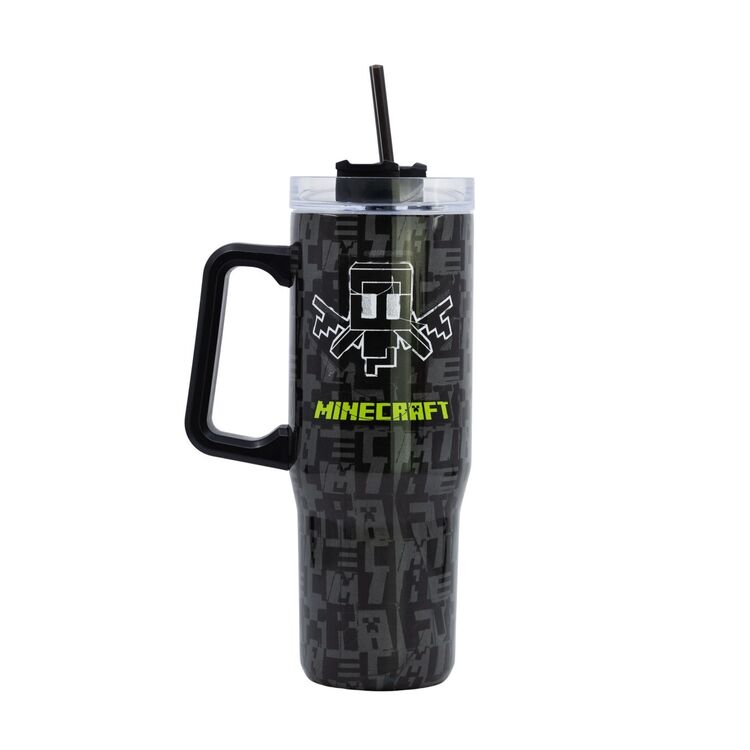 Product Ποτήρι με Καλαμάκι Minecraft Squared Pattern XL Insulated Stainless Steel Rambler Mug image