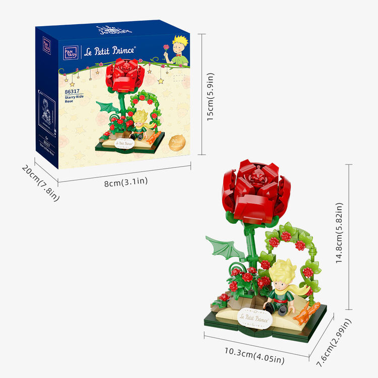 Product Pantasy The Little Prince Starry Ride Rose Building Block image