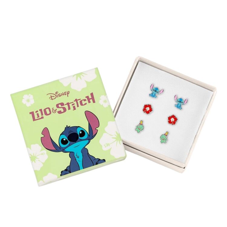 Product Disney Stitch 3 Pairs of Studs Earrings image