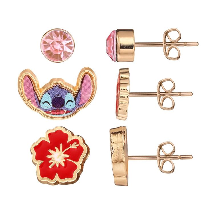 Product Disney Stitch 3 Pairs of Studs Earrings Mix image
