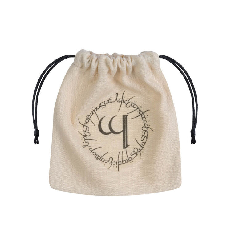 Product Elvish Dice Bag: Beige & Black image