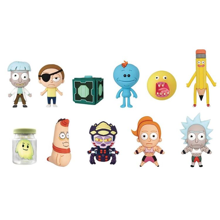 Product Rick and Morty Series 2 3D Foam Bag Clip (1pc) Random image