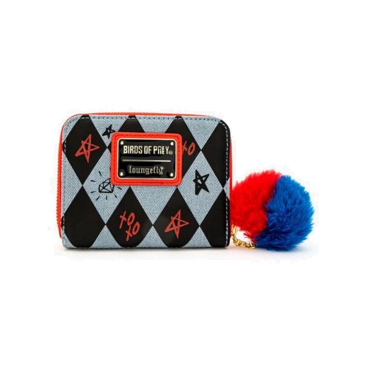 Product Loungefly Birds of Prey Harley Eyes Zip Around Wallet image