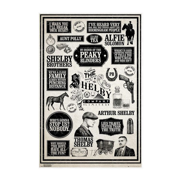 Product Peaky Blinders Infographic Poster image