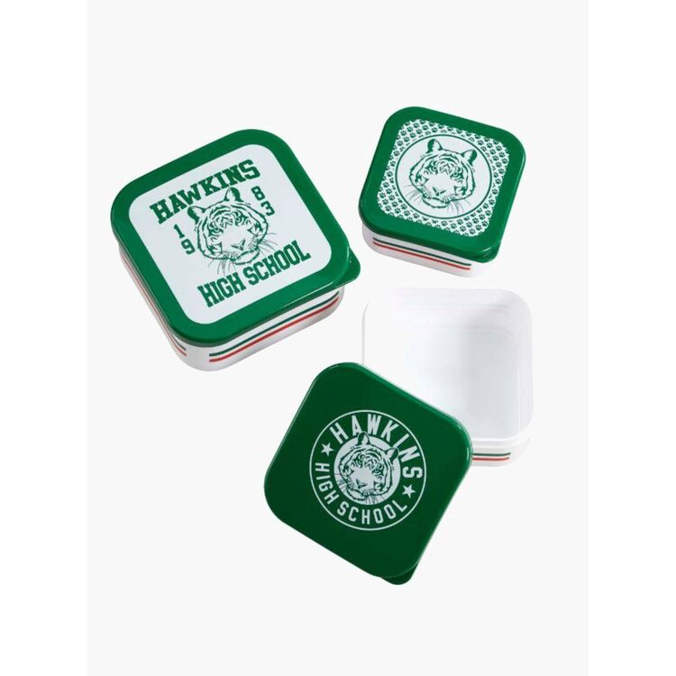 Product Κουτιά Κολατσιού Stranger Things Hawkins High School 3τμχ image