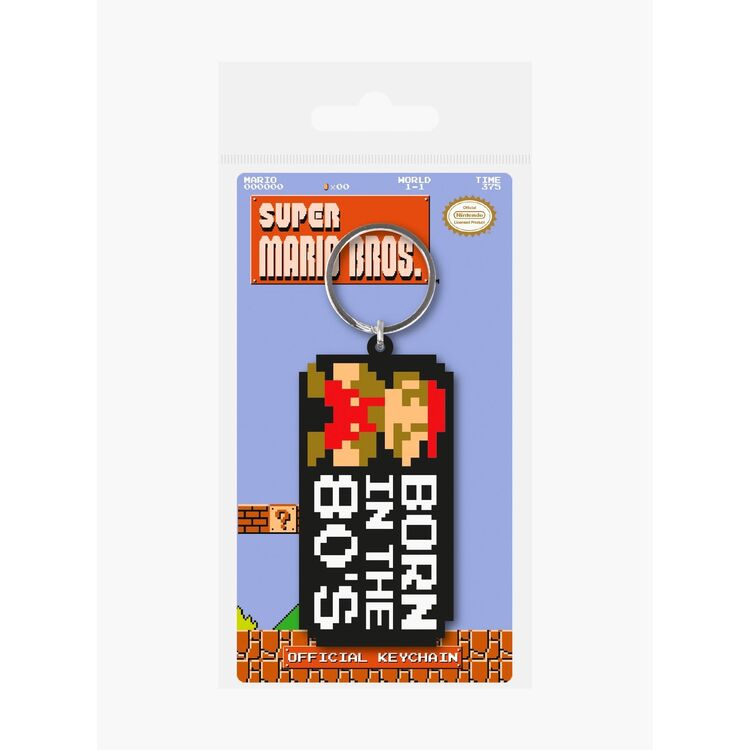 Product Nintendo Rubber Keychain Super Mario Born in the 80's image