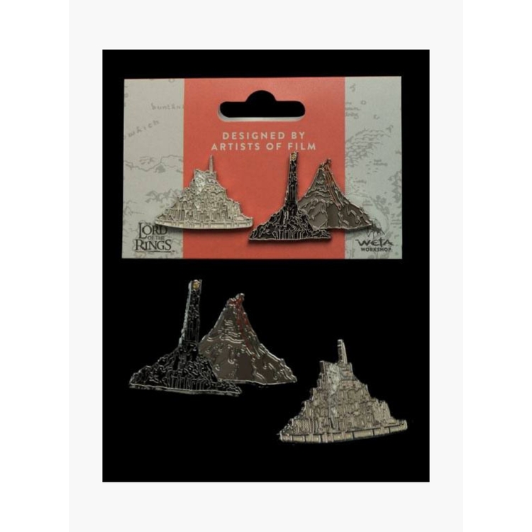 Product Lord of the Rings Collectors Pins 2 Pack Minas Tirith & Mt. Doom image