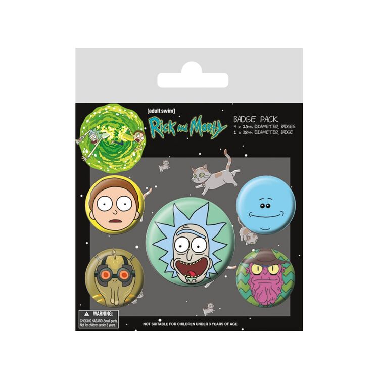 Product Κονκάρδες Rick and Morty Heads Badge Pack image