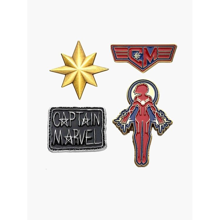 Product Marvel Collectors Pins Captain Marvel (4-Pack) image