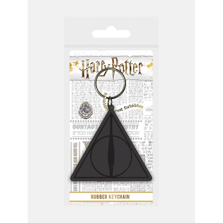 Product Harry Potter Deathly Hallows Rubber Keychain image