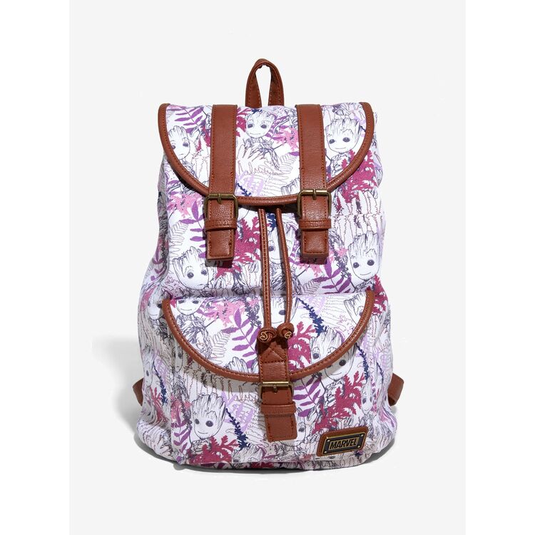Loungefly Marvel Groot Leaves Canvas Backpack Nerdom