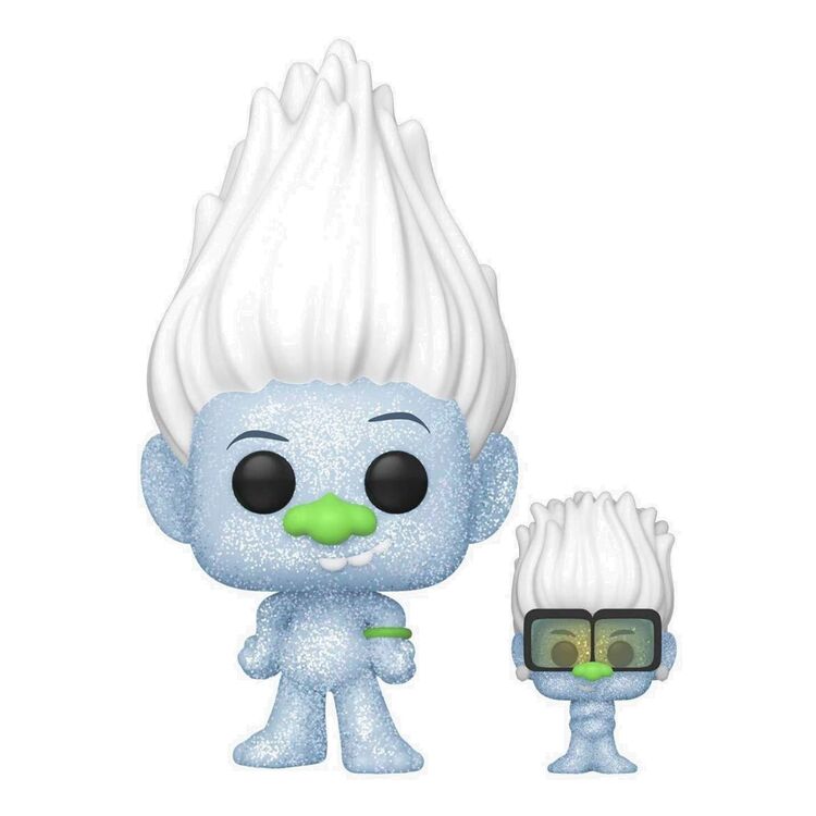 Product Funko Pop! Trolls World Tour Guy Diamond with Tiny (Diamond Glitter Collection) image