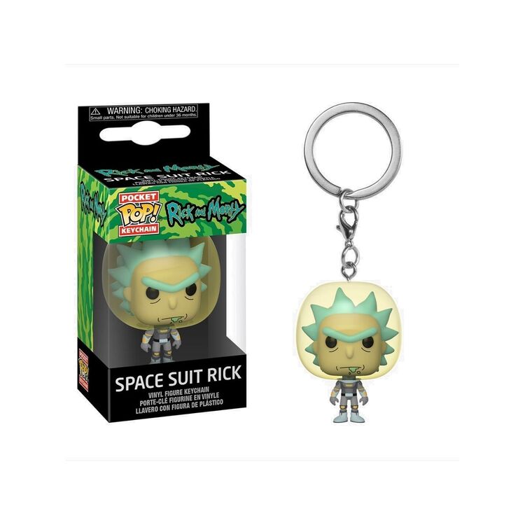 Product Funko Pocket Pop! Rick & Morty Space Suit Rick Vinyl Figure Keychain image