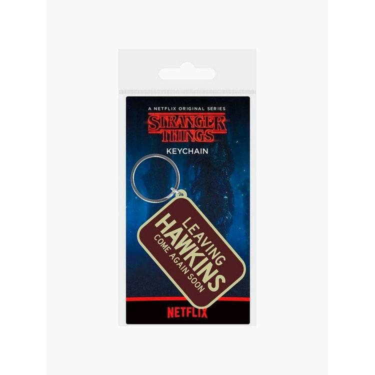 Product Stranger Things Rubber Keychain Leaving Hawkings image