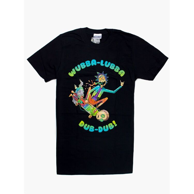 Product Rick & Morty Skate "HMV" Black T-Shirt image