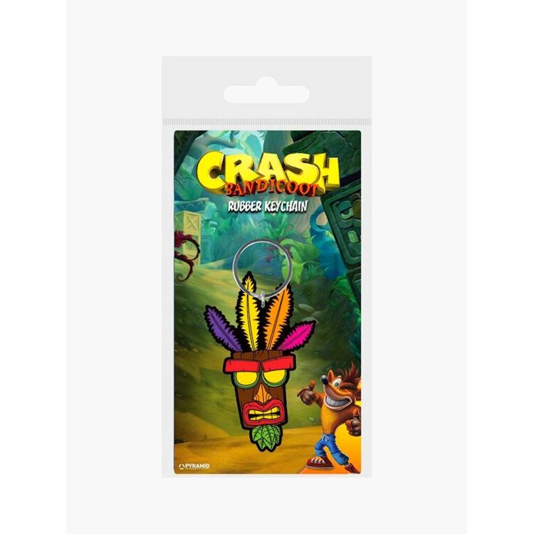 Product Crash Bandicoot Rubber Keychain Aku image
