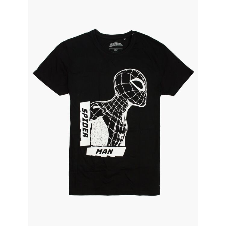 Product Marvel Spider-Man Side View Black T-Shirt image