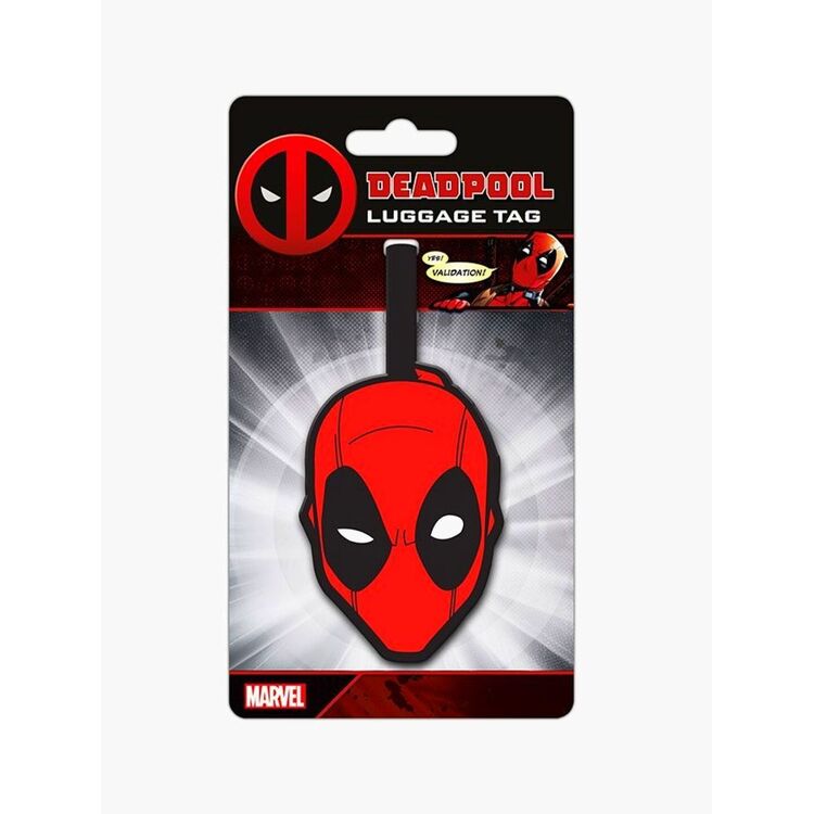 Product Marvel Deadpool Rubber Luggage Tag Head image
