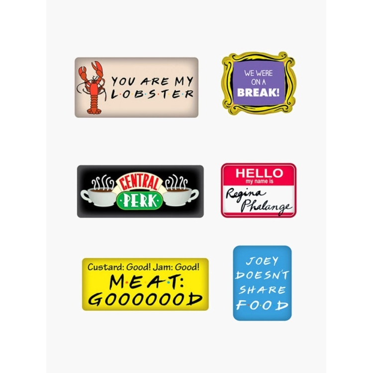 Product Friends Quotes Magnets (Set of 6) image