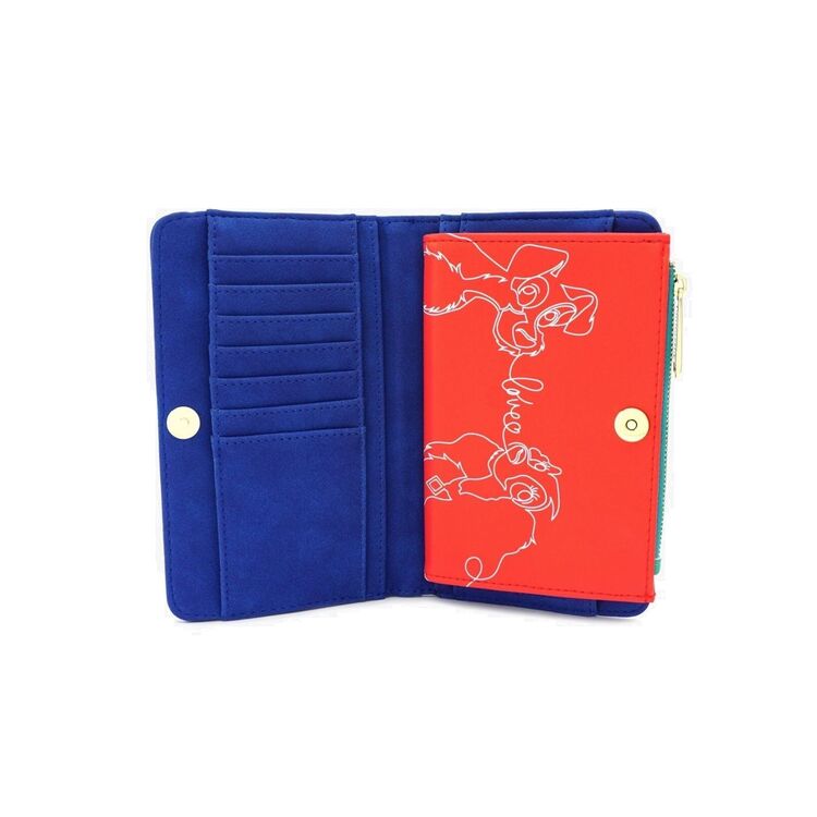 Product Loungefly Disney Lady and the Trump Menu Wallet image