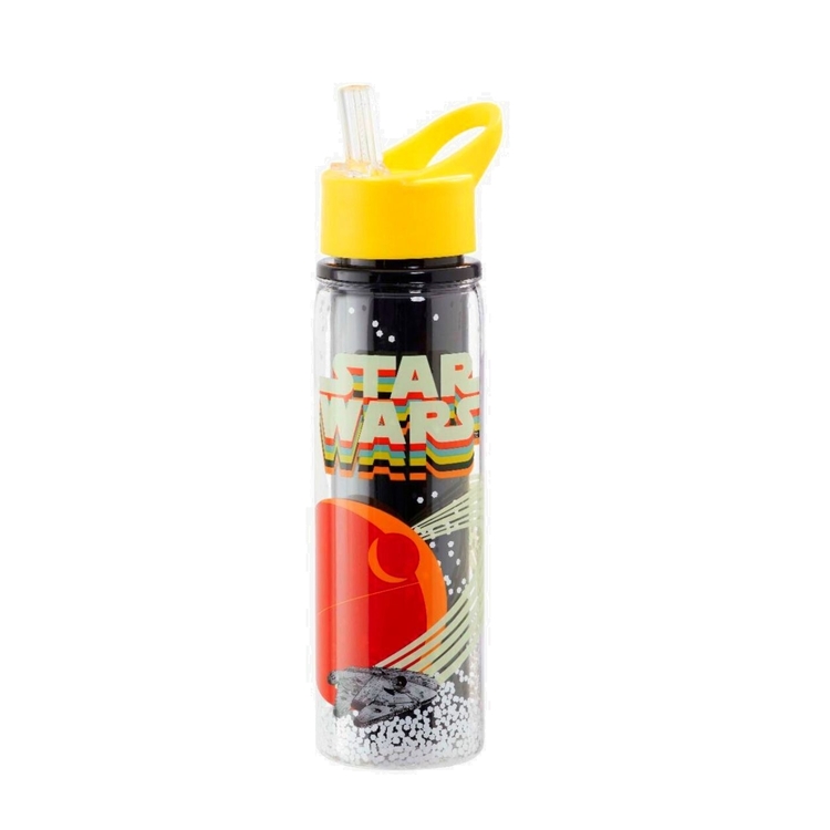 Product Star Wars Retro Plastic Water Bottle Millennium Falcon image