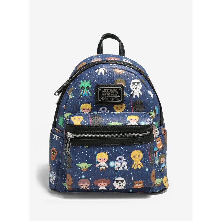 Product Loungefly Star Wars Chibi Battle Station Line Up Mini Backpack image