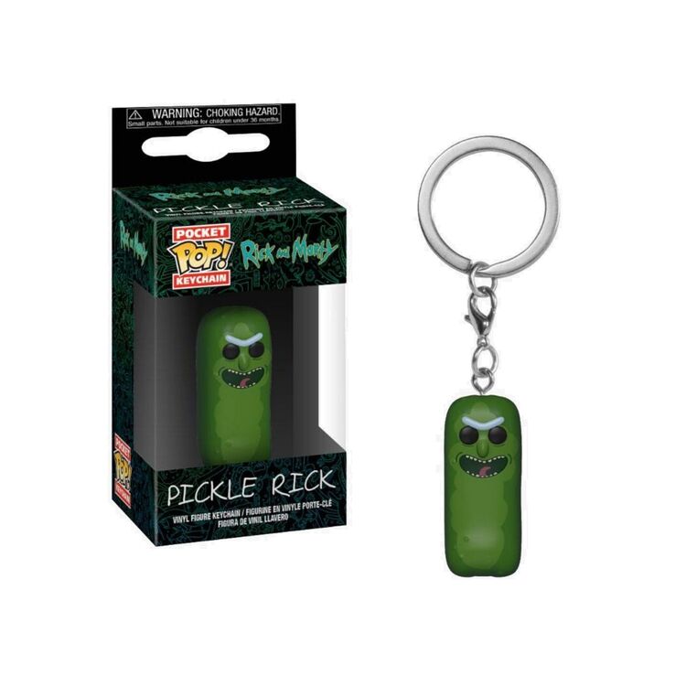 Product Funko Pocket Pop! Rick and Morty Pickle Rick Keychain image