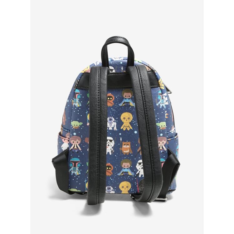 Product Loungefly Star Wars Chibi Battle Station Line Up Mini Backpack image
