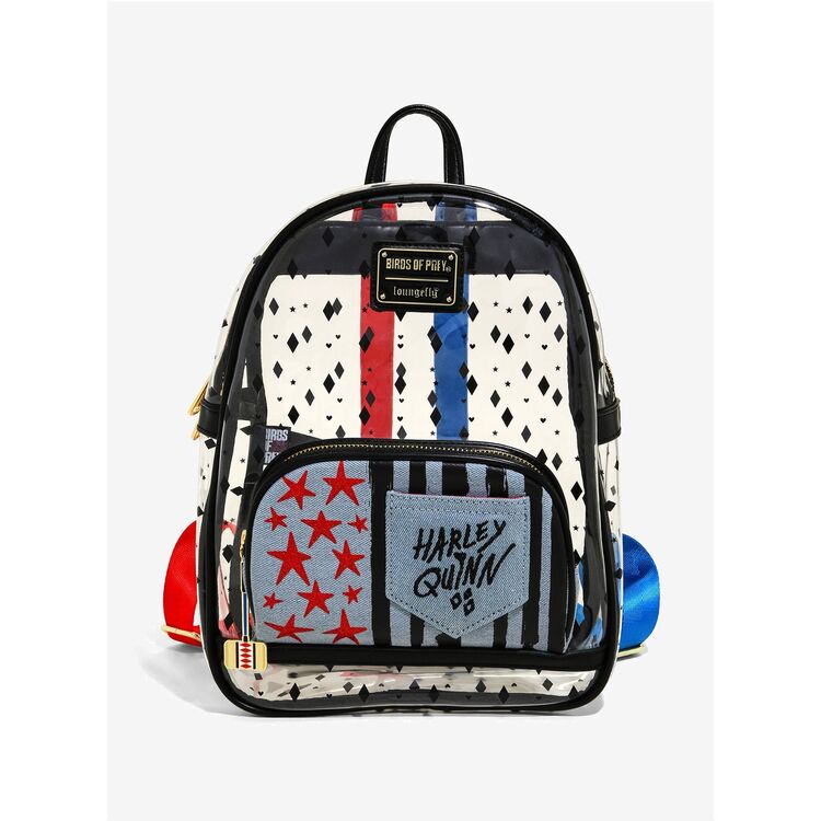 Product Loungefly Birds of Prey Harley Clear Mini Backpack image