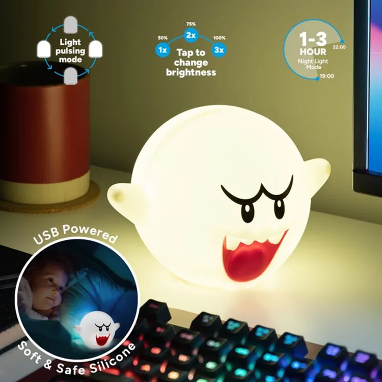 Product Φωτιστικό Super Mario Boo Squishyglo Light Silicone image