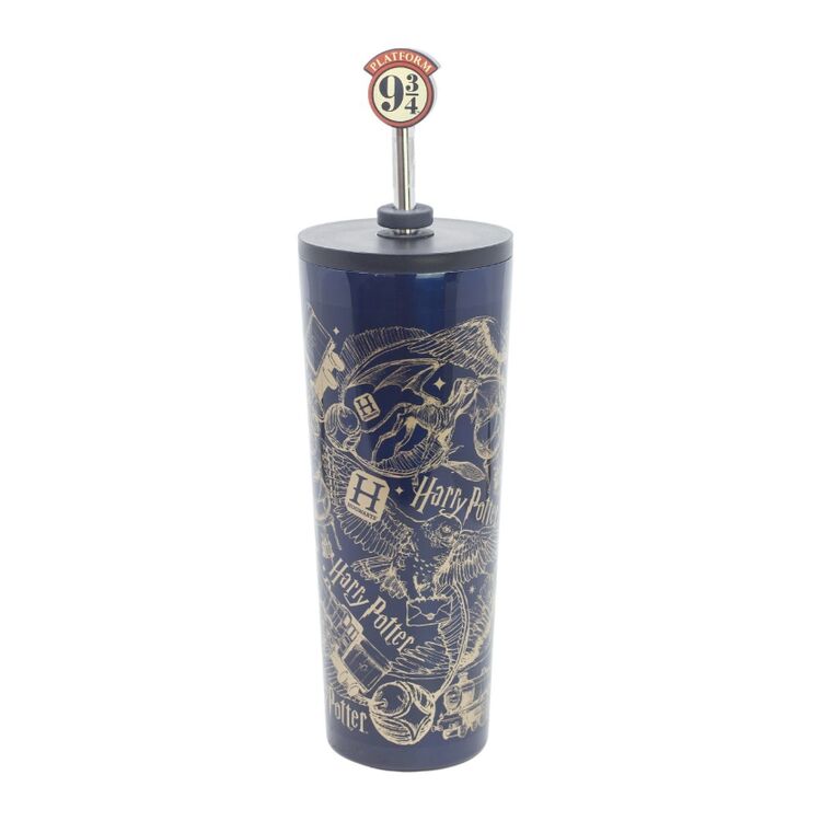 Product Θερμός Harry Potter  Insulated Straw Tumbler With 3D Cover image