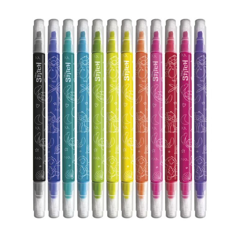 Product Μαρκαδόροι Disney Stitch Set Of 12 Eraseable image