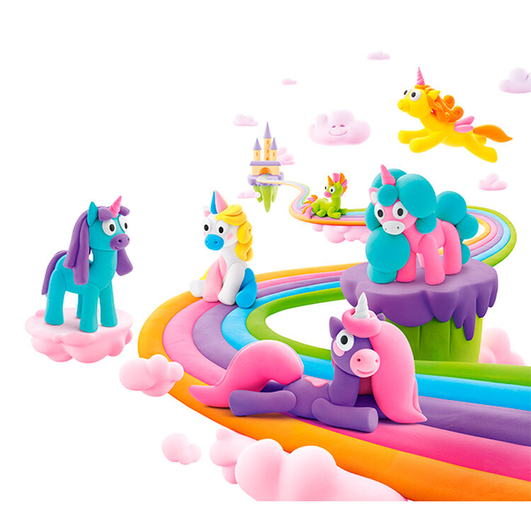 Product Πηλός 15028 Rainbow Unicorns, 15 Cans image