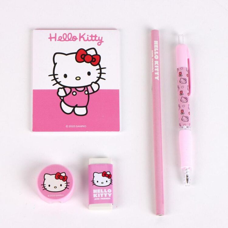 Product Σετ Γραφικής Ύλης Hello Kitty Pencil Case Plush with Accessories 1τμχ Τυχαία Επιλογή image