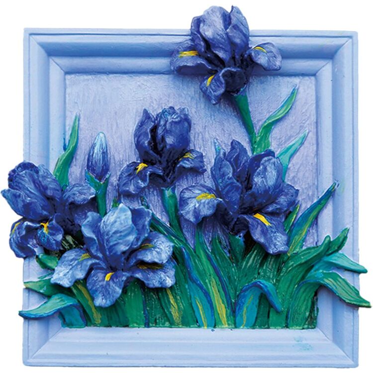 Product Σετ Ζωγραφικής Magnet Diy Lilac Irises  Resin Diy 3D image