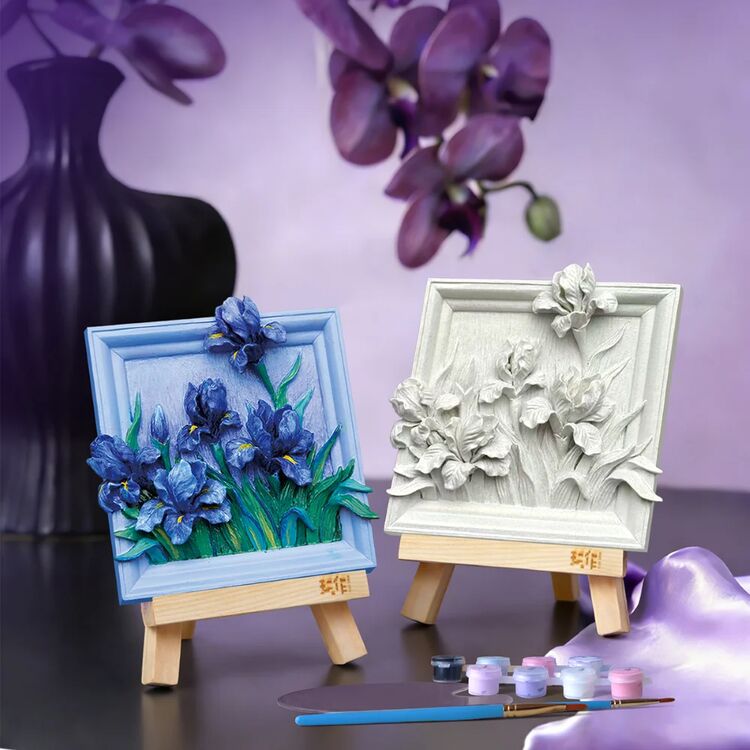 Product Σετ Ζωγραφικής Magnet Diy Lilac Irises  Resin Diy 3D image