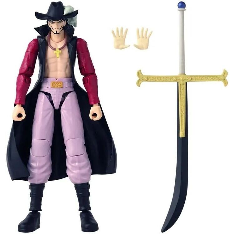Product Bandai Anime Heroes: One Piece - Dracule Mihawk Action Figure (37053) image