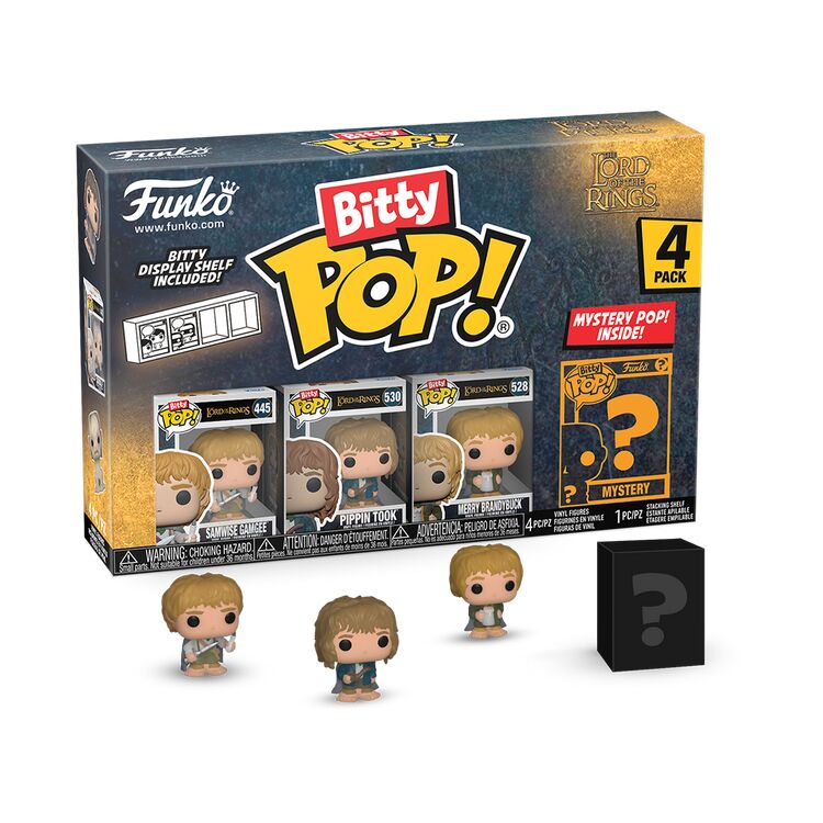 Product Φιγούρα Bitty Pop! 4 Pack: The Lord of the Rings - Samwise, Pippin, Merry Brandybuck & Mystery image